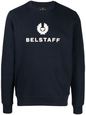 Raštuotas džemperis Belstaff mėlyna