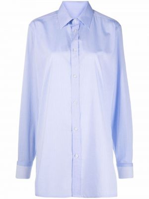 Camisa a rayas Maison Margiela azul