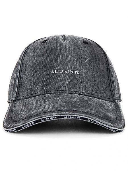 Cappello con visiera Allsaints nero