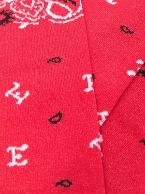 Chaussettes à imprimé Etro rouge