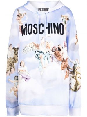 Hoodie Moschino blå