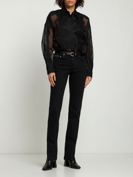 Skinny fit džinsai Dolce & Gabbana juoda