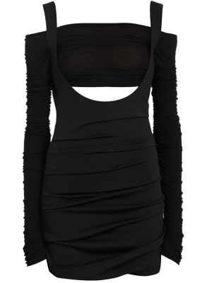 Sukienka mini z wiskozy Interior czarna
