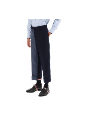 Pantalones chinos de pana de lana Thom Browne azul