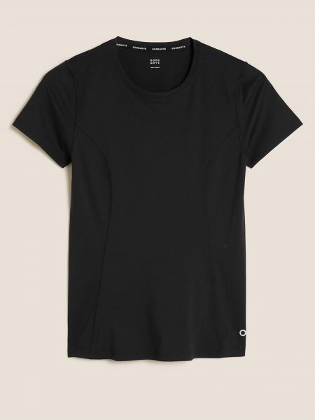 Tričko s krátkými rukávy s kulatým výstřihem Marks & Spencer černé