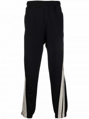 Pantalones de chándal a rayas Msgm negro