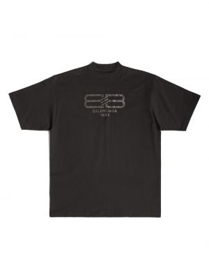 T-krekls Balenciaga melns