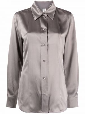 Camisa con botones Totême gris