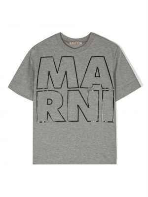 T-shirt for piger Marni Kids grå