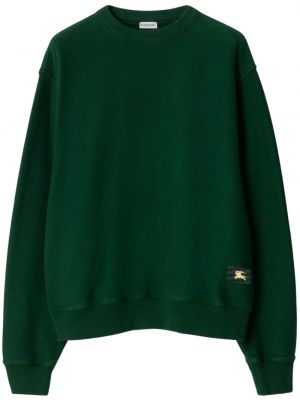 Medvilninis džemperis Burberry žalia