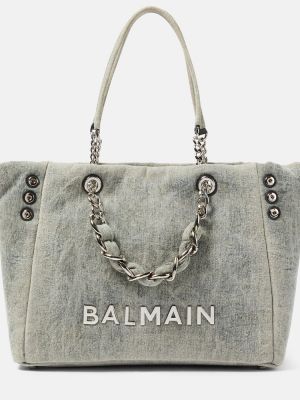 Nákupná taška Balmain sivá