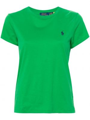 Medvilninis polo marškinėliai Polo Ralph Lauren žalia