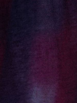 Kašmírový šál s potiskem Botto Giuseppe fialový