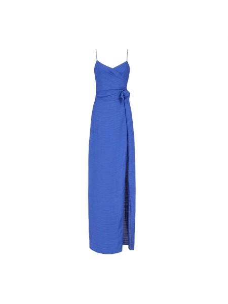Sukienka długa Emporio Armani niebieska