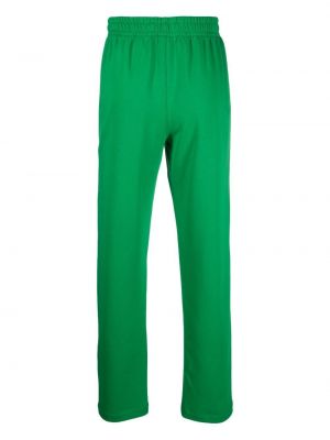 Bavlněné rovné kalhoty Styland zelené