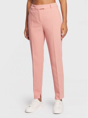 Pantaloni slim fit Comma roz