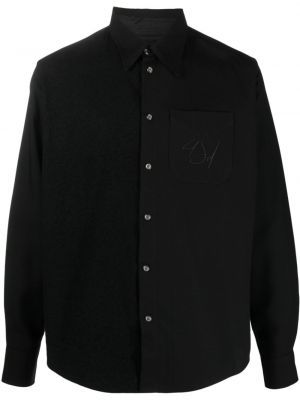 Košeľa s výšivkou 4sdesigns čierna