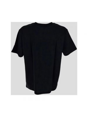 Camisa de algodón de cuello redondo Balmain negro