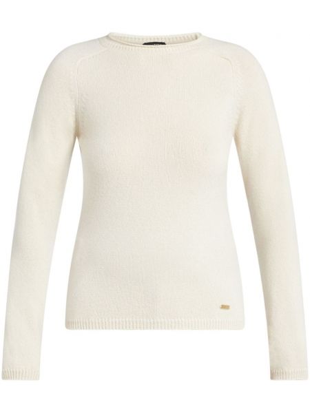 Kašmírový svetr s kulatým výstřihem Tom Ford bílý