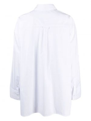 Medvilninė siuvinėta marškiniai Remain balta