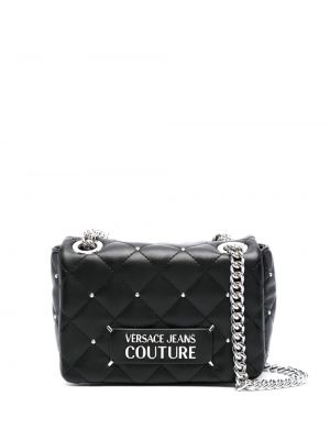 Borsa a tracolla trapuntata con borchie Versace Jeans Couture