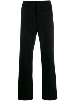 Pantalones rectos con bordado Calvin Klein Jeans Est. 1978 negro