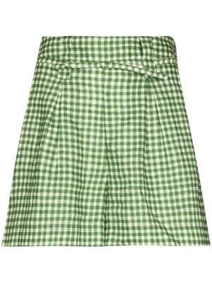 Sjekket shorts Peony grønn