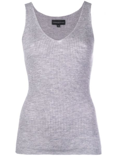 Tanktop i kashmir Cashmere In Love grå