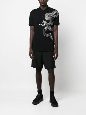 T-shirt mit schlangenmuster Philipp Plein schwarz