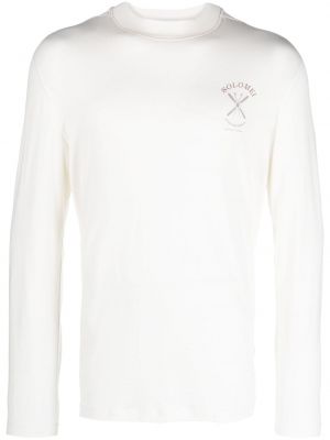 Sweatshirt mit print Brunello Cucinelli weiß