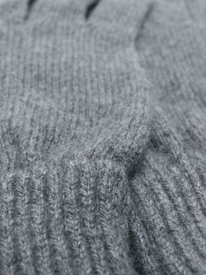 Gants ajustées en tricot Paul Smith gris