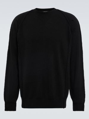 Vlnený sveter Undercover čierna