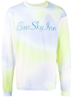 Hímzett póló Blue Sky Inn kék