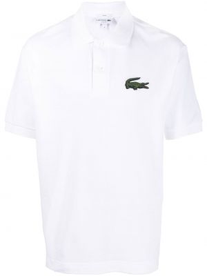 Siuvinėtas polo marškinėliai Lacoste balta