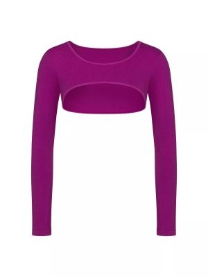 Tričko s dlhými rukávmi Sloggi fialová