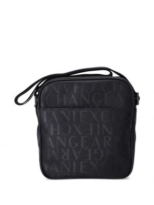 Tasche mit print Armani Exchange schwarz