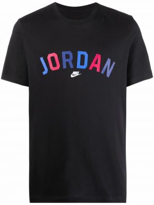 Trykt t-skjorte Jordan svart