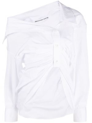 Asimetriška marškiniai Alexander Wang balta