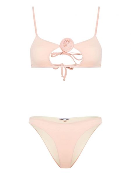 Bikini à fleurs La Reveche rose