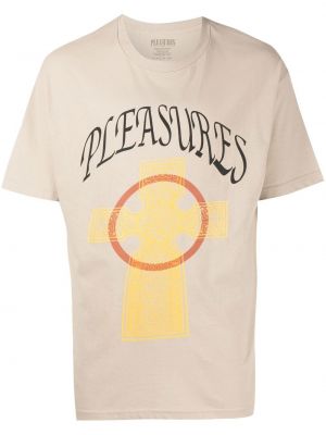 T-shirt Pleasures brun