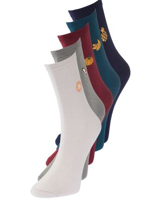 Bavlněné ponožky s výšivkou Trendyol
