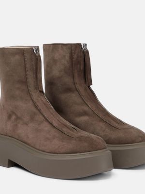 Bottines The Row marron