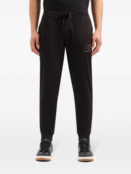 Sportovní kalhoty s potiskem Armani Exchange černé