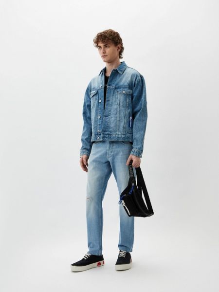 Джинсовая куртка Karl Lagerfeld Jeans голубая