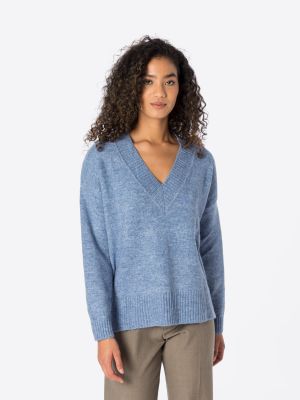 Меланжов пуловер Pimkie синьо