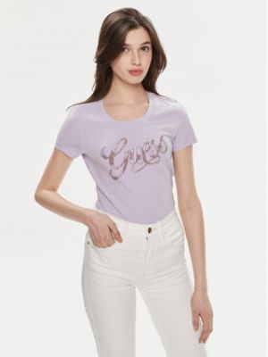 T-shirt slim Guess violet