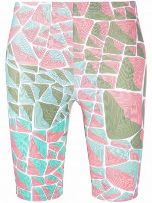 Trykt biker shorts Pucci rosa