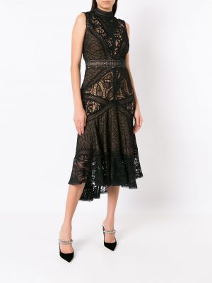 Sukienka koktajlowa koronkowa Martha Medeiros czarna