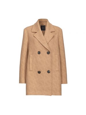 Manteau d'hiver en laine Pinko marron