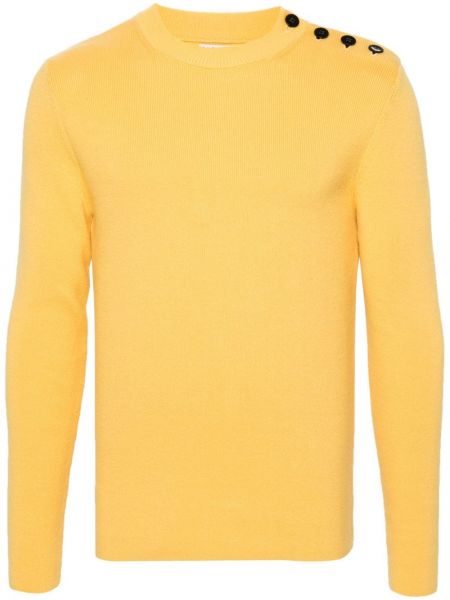 Sweter na guziki Fursac żółty